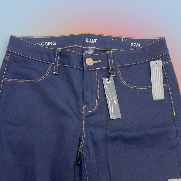 A.N.A. Women’s 27 / 4 Low Rise Blue Jean Jeggings - Picture 1 of 4
